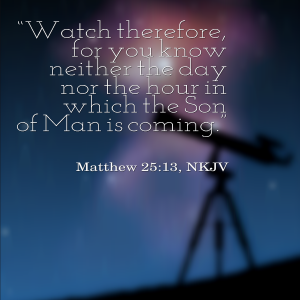 Matthew 25: 13 | KingdomNomics
