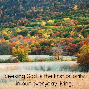 Seeking God is the first priority in our everyday living | KingdomNomics